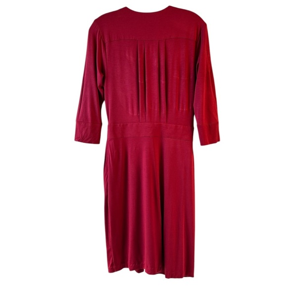 Trina Turk Elegant Red Wrap Dress - Picture 3 of 5